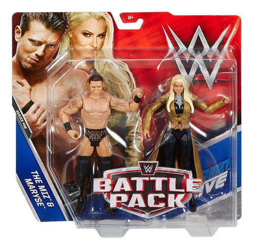 Figura De Acción  The Miz & Maryse De Mattel Battle Pack