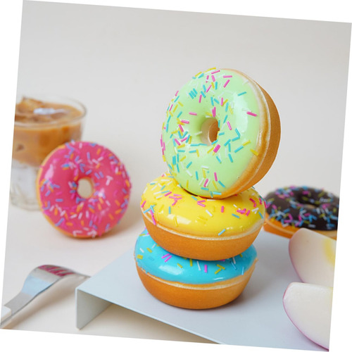 6 Piezas Rosquilla De Simulación Donas Realistas Donas