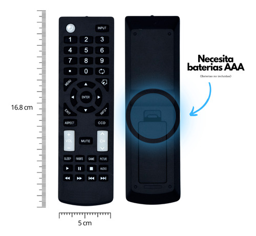 Control Remoto Para Insignia Led Lcd Smart Tv