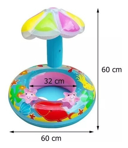 Bote Salvavida Inflable Palmera Con Asiento Y Techo