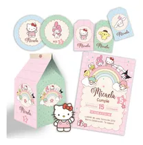 Comprar Kit Imprimible Kitty Personalizable Digital Cumpleaños