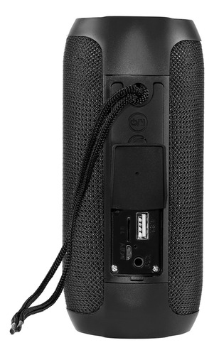 Bocina Recargable Bluetooth Kaiser A prueba De Salpicaduras Mini Bocina Con Potencia de audio 5 W Bocina Portátil Apta Para Uso de Exteriores Con Batería Recargable De Hasta 8 H Negro