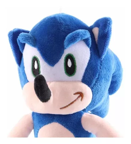 Boneco Pelucia Sonic Sega Musical 28cm + Brinde