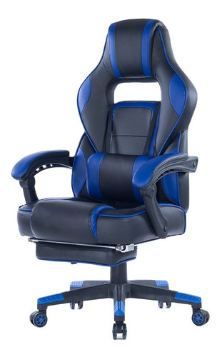Imagen 3 de 6 de Silla Gamer Optimus Pro Para Oficina Especial Gaming Azul