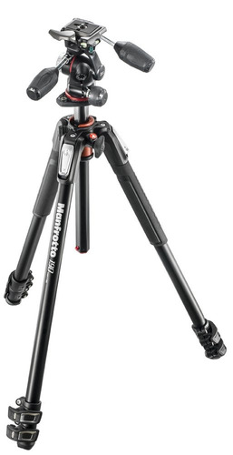 Manfrotto 3-section Aluminum TriPod Kit With 3-way Head