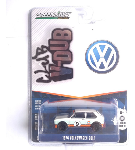 Greenlight 1974 Volkswagen Golf Gulf Club V-dub Limitada '19