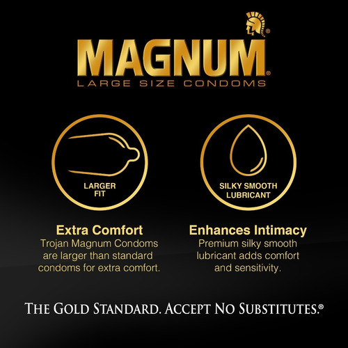 Condones Magnum Grandes Bareskin Lubricados 10 Pzs Original