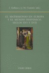 Libro Matrimonio En Europa Y Mundo Hispanico Siglos Xvi Y...