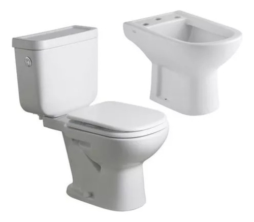 Combo Ferrum Bari Inodoro Deposito Dual Bidet Tapa De Regalo