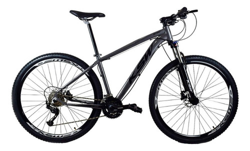 Bicicleta Aro 29 Ksw Xlt 100 - 27 Vel. Alivio 7.0 Cor Grafite/preto Tamanho Do Quadro 17