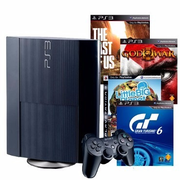 Sony Playstation 3 500gb C Last Of Us Gow Ascension Gt6 Lbp3