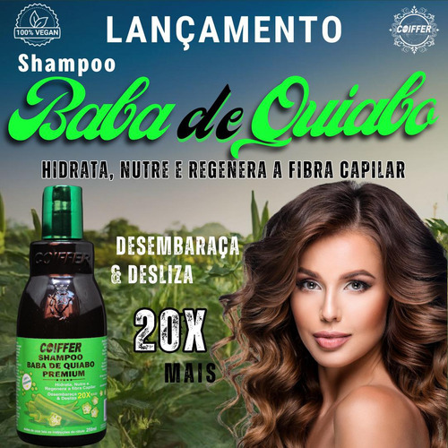 Shampoo Baba De Quiabo Coiffer (250ml)
