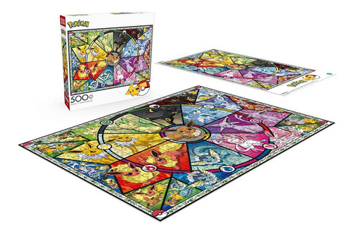 Pokemon Eevee Evolution Rompecabezas 500p Nintendo Evolucion