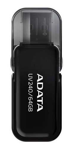 Imagen 1 de 2 de Memoria USB Adata UV240 64GB 2.0 negro