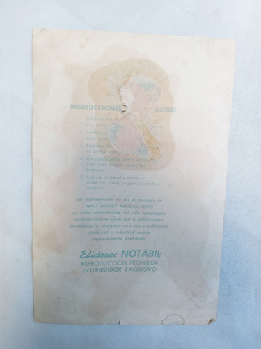 Sticker Calcomania Antigua * Chanchito Disney / Raro Unicos (Usado)