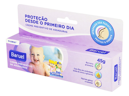 Baruel creme preventivo de assaduras 45 g