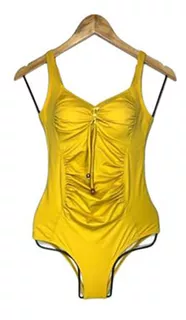 Ropa De Baño Enterizo Alessa Iglesias Amarillo Gl-50 Color A