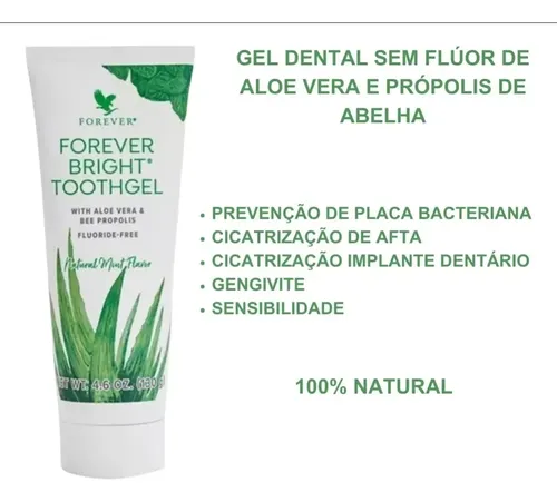 Forever Gel Dental Bright Toothgel Aloe Vera E Própolis