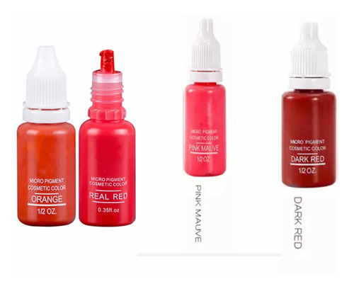 Imagen 4 de 10 de Tinta Para Microblanding,colores Para Cejas,labios,bio Touch