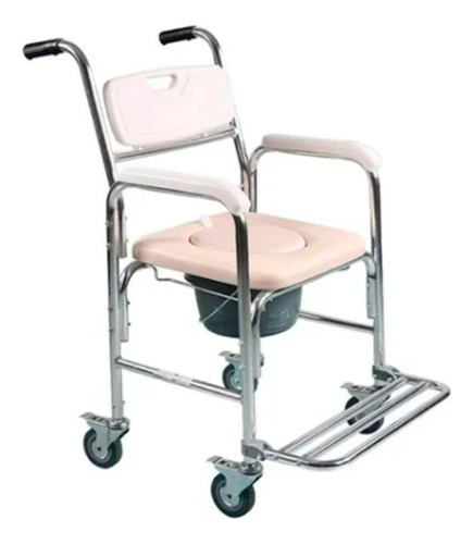 Silla Comodo Con Ruedas Para Baño O Regadera