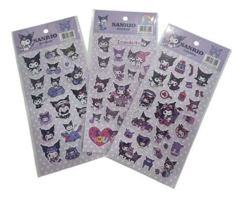 10 Planilla Sticker 3d, Calcomanias, Kurumi