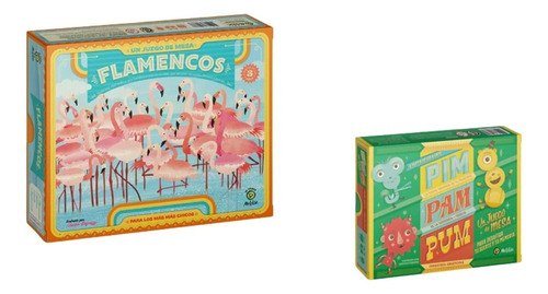 Combo Juego De Mesa Flamencos + Pim Pam Pum De Maldon M4e 