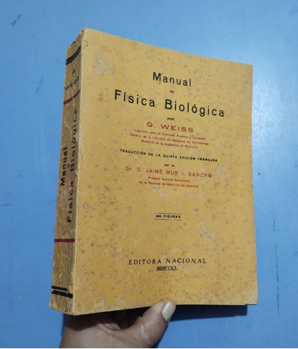 Libro Manual De Física Biológica Weiss