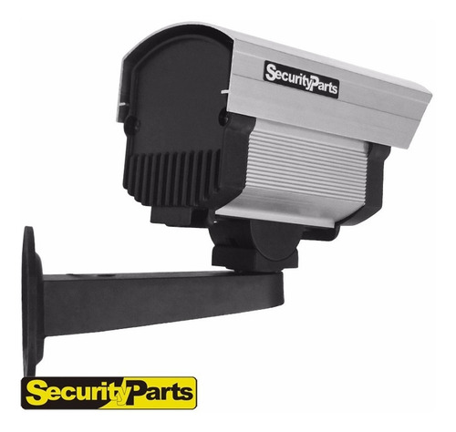 Kit 10 Câmeras Falsas Com Led Bivolt + 10 Placas Sorria