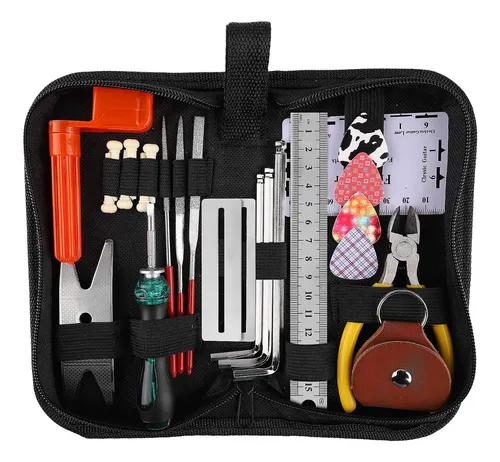 Kit Herramientas Reparacion Mantencion Guitarras, 26 Piezas 