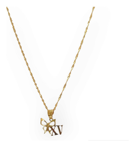 Dije Y Cadena Oro 10k Ideal Para Xv Años