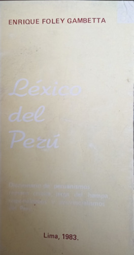 Léxico Del Perú 