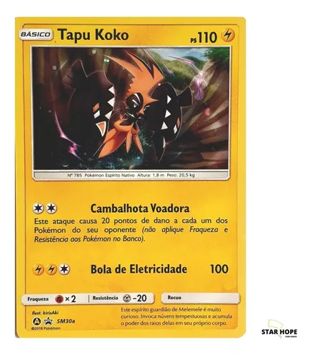 Card Pokemon Tapu Koko Promo (sm30a) Lendario