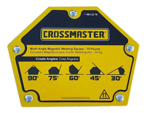 Escuadra Magnética 5 Ángulos 34 Kg Crossmaster 9932276