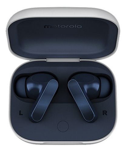 Audífonos Motorola Buds Tws Bluetooth Inalámbricos Con Led Azul Oscuro