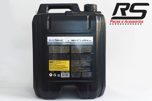 Imagem 3 de 3 de Balde Oleo Mobil Delvac Power 15w40 20lt+frete Cep 53441100