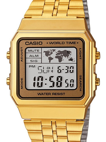 Relógio Casio Unissex Dourado Vintage A500wga-9df - Nfe