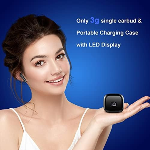Auriculares Inalámbricos, Bluetooth 5.3 Auriculares Con Led