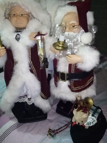 Muñecos De Santa Claus Movibles 