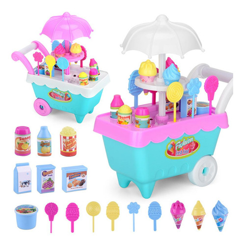 De Juguetes De Plástico De 19 Piezas Para Niños - Carrito