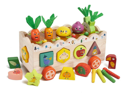 Freebear Montessori Wooden Toys For Baby Age 2 3 4 Year Old,