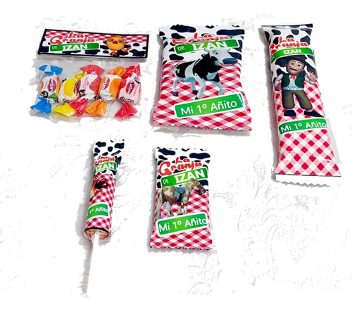 Candy Bar Personalizado Granja De Zenon Para 20 Chicos