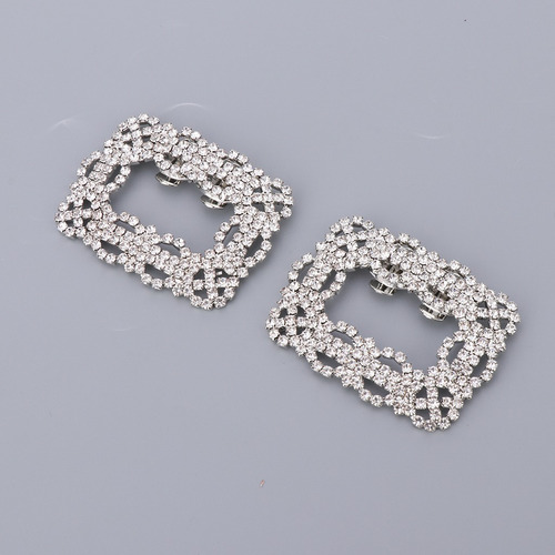 2 Piezas De Broches De Zapatos De Diamantes De Imitación