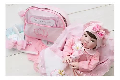 Bebê Reborn Realista Boneca Princesa Silicone