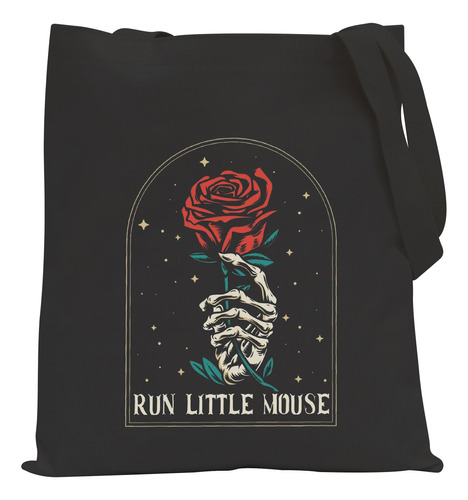 Pofull Dark Romance Gift Run Little Mouse Tote Bag Book Love