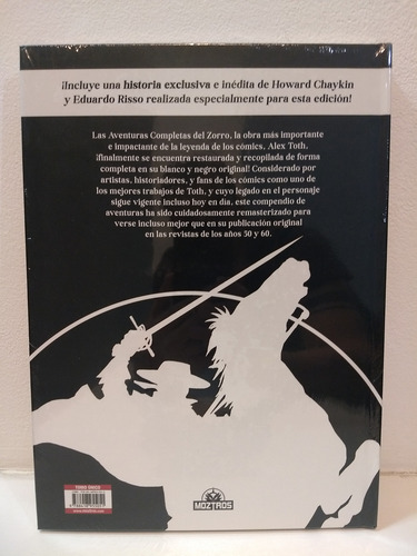 Libro El Zorro De Alex Toth - Ovni Press - Moztros Tapa Dura (Usado)