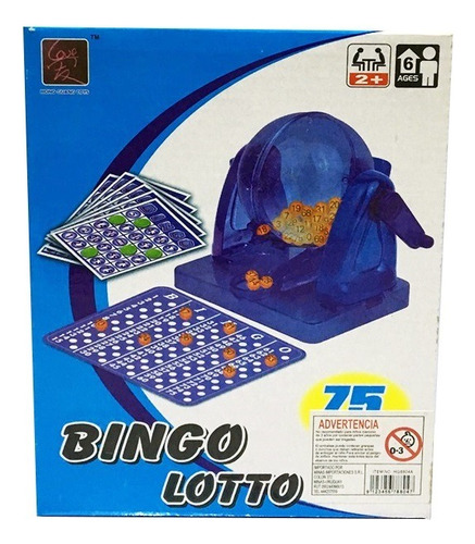 Bingo Con Bolillero 75 Pz