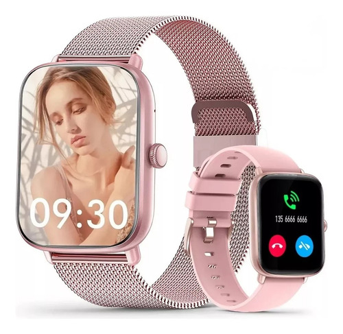 Reloj Inteligente Bluetooth Sport Para Mujer, Impermeable, C
