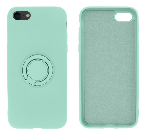 Capa Pop Finger Apoio Dedo Compatível Com iPhone 7 E 8 Cor Tiffany