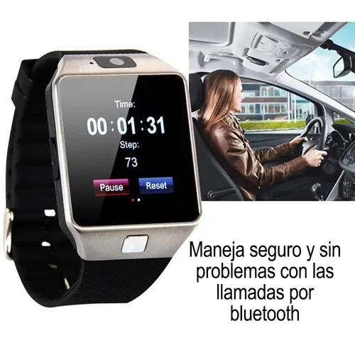 Reloj Inteligente Bluetooth Con Cámara, Pantalla Tactil y Ranura De Tarjeta  SIM