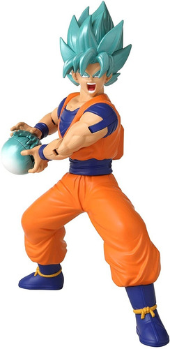 Dragon Ball Super Super Blue Goku Azul Figura Con Movimiento | Envío gratis